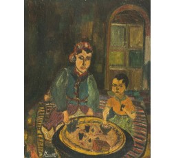 PORTRAIT DE RADIA ET DE MILOUD JEUNE, FEVRIER 1961