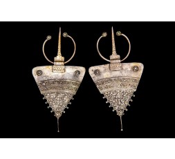 Fibule Berbère Ancienne En Argent – Réf. 71, Maroc, Occasion | Bijou Ethnique Vintage