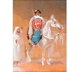 GARDE ROYAL SUR UN CHEVAL, 1932