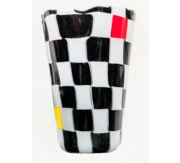 VASE A DAMIER POLYCHROME