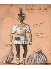PAIRE DE DESSINS DE COSTUMES POUR LA PIECE DE THEATRE «AMAHL AND THE  NIGHT VISITORS»