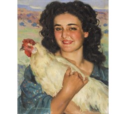 FEMME AU COQ