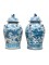 PAIRE DE VASES BALUSTRES CHINOIS