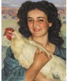 FEMME AU COQ