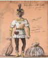 PAIRE DE DESSINS DE COSTUMES POUR LA PIECE DE THEATRE «AMAHL AND THE  NIGHT VISITORS»