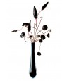 VASE A COL LONG ET FLEURS