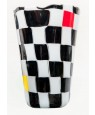 VASE A DAMIER POLYCHROME